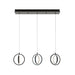 AFX LCKP09L30D1 LCKP Series Lock 6-lt 36" LED Multi Linear Pendant, Black