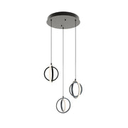 AFX LCKP09L30D1 LCKP Series Lock 6-lt 24" LED Multi Round Pendant-Black