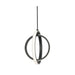 AFX LCKP09L30D1 LCKP Series Lock 2-lt 9" LED Pendant-Black