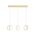 AFX LCKP09L30D1 LCKP Series Lock 6-lt 36" LED Multi Linear Pendant-Satin Brass