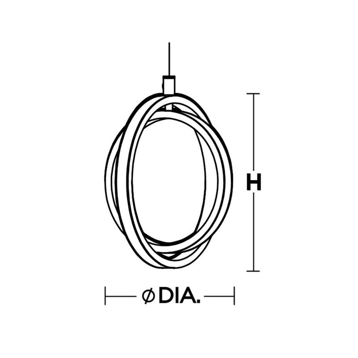 AFX LCKP09L30D1 LCKP Series Lock 2-lt 9" LED Pendant