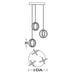 AFX LCKP09L30D1 LCKP Series Lock 6-lt 24" LED Multi Round Pendant