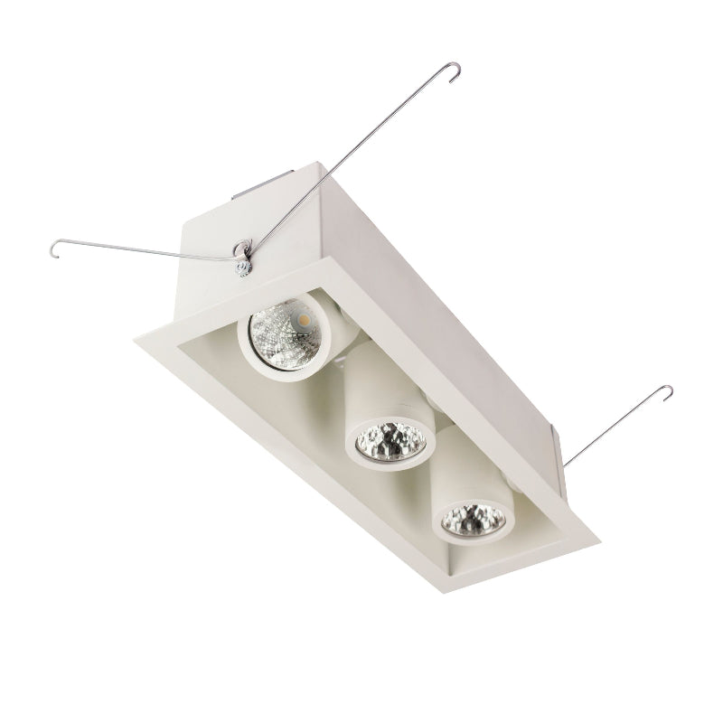 Lightolier LCRM10 OmniSpot 3-Head LED Recessed Multiple, 1000 lm per h ...