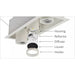Lightolier LCRM06 OmniSpot 3-Head LED Recessed Multiple, 600 lm per head