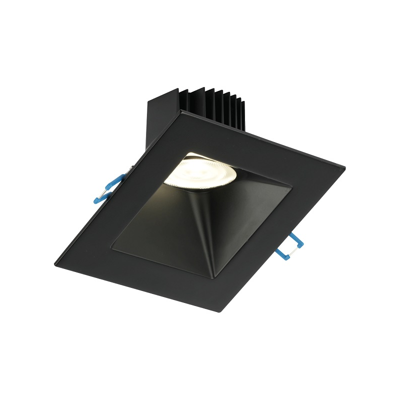 Lotus LD3S 5" 15W LED Square 30° Sloped Regressed, Dim to Warm - Black