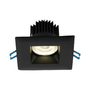 Lotus LD3S 3" 15W LED Square Regressed Downlight, Dim to Warm - Black
