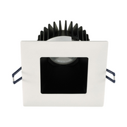Lotus LD4S 4" 15W LED Square Deep Regressed Plenum Rated Downlight - Black/White