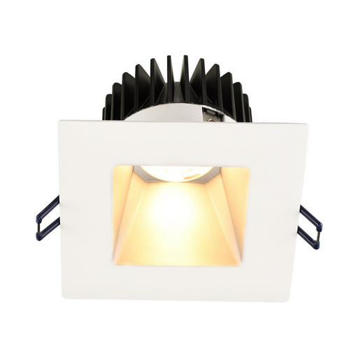 Lotus LD4S 4" 15W LED Square Deep Regressed Plenum Rated Downlight - Silver/White