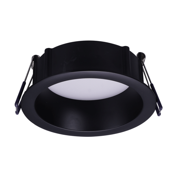 Lotus LE4RR 4" 11W LED Round Deep Regressed Eco Downlight, 5CCT Selectable - Black