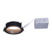 Lotus LE4RR 4" 11W LED Round Deep Regressed Eco Downlight, 5CCT Selectable - Black