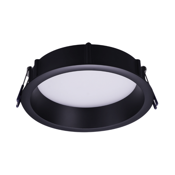 Lotus LE6RR 6" 14.5W LED Round Deep Regressed Eco Downlight, 5CCT Selectable - Black