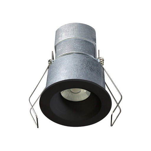 Lotus LED-1-S6W 2" 6W LED Round Mini Recessed Downlight, 24V - Black