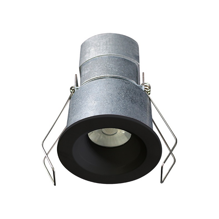 Lotus LED-1-S6W 2" 6W LED Round Mini Recessed Downlight, 24V - Black