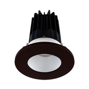 Lotus LED-2-S8W2 Designer 2" 8W LED Round Recessed Downlight, 60° Beam Angle - Alzak/Bronze