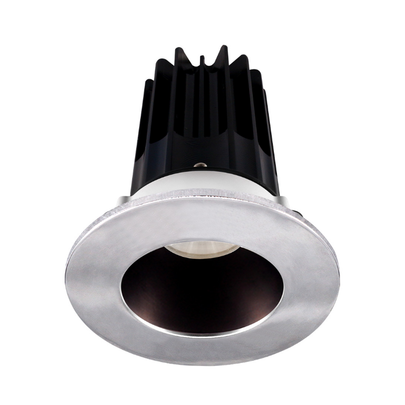 Lotus LED-2-S8W2 Designer 2" 8W LED Round Recessed Downlight, 60° Beam Angle - Bronze/Chrome