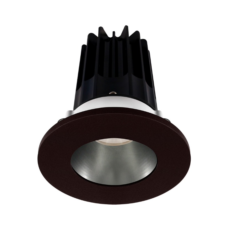 Lotus LED-2-S8W2 Designer 2" 8W LED Round Recessed Downlight, 60° Beam Angle - Chrome/Bronze