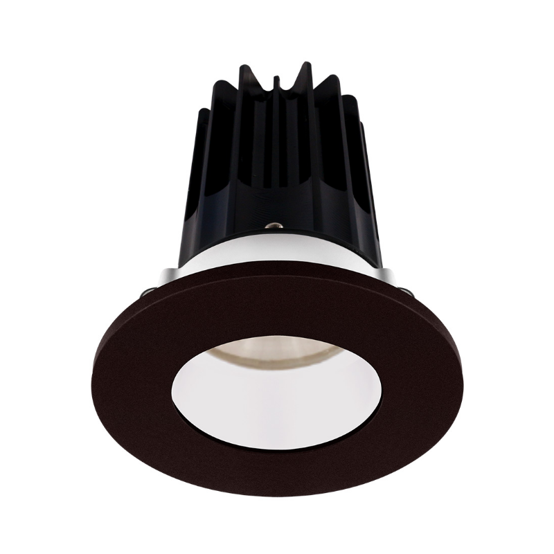Lotus LED-2-S8W2 Designer 2" 8W LED Round Recessed Downlight, 60° Beam Angle - White/Bronze