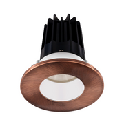 Lotus LED-2-S8W2 Designer 2" 8W LED Round Recessed Downlight, 60° Beam Angle - White/Copper
