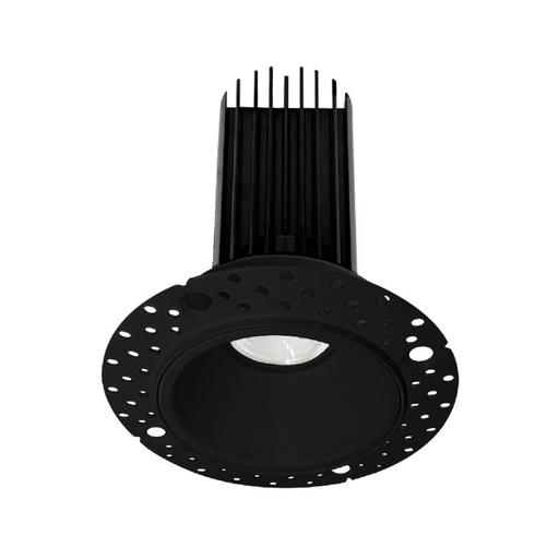 Lotus LED-2-S15W-T Designer 2" 15W LED Round Trimless Recessed Downlight, 5CCT Selectable, 120V - Black