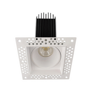 Lotus LED-2-S15W-T Designer 2" 15W LED Square Trimless Recessed Downlight, 5CCT Selectable, 120V - White