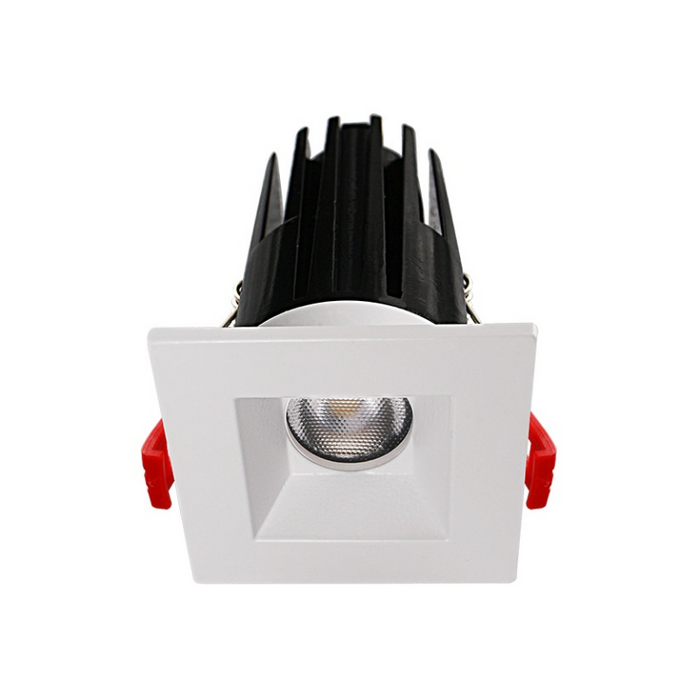 Lotus LED-1-S7W 2" 7W LED Square Recessed Downlight, 5CCT Selectable - White