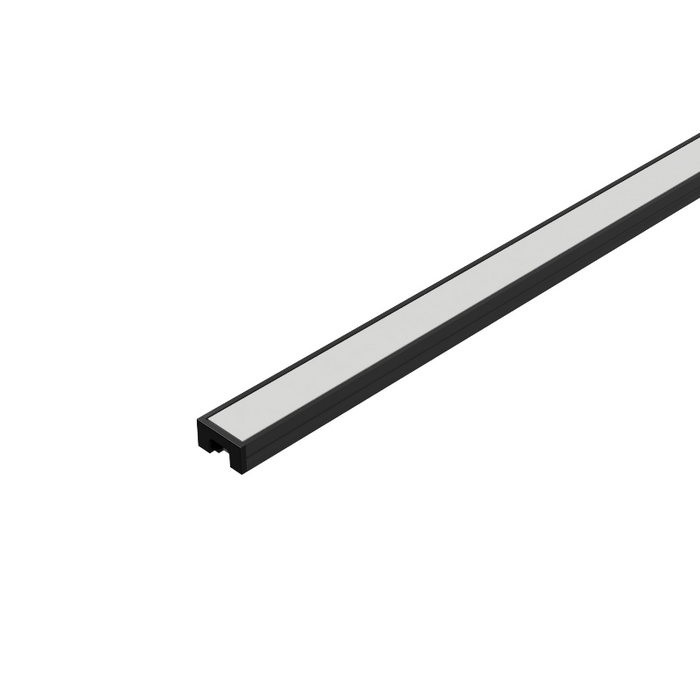 WAC LED-T-CH 5-ft Aluminum Channel Shallow Surface Mount - Black
