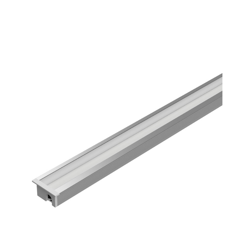 WAC LED-T-CH 5-ft Aluminum Channel Angled Recessed Mount - Aluminum