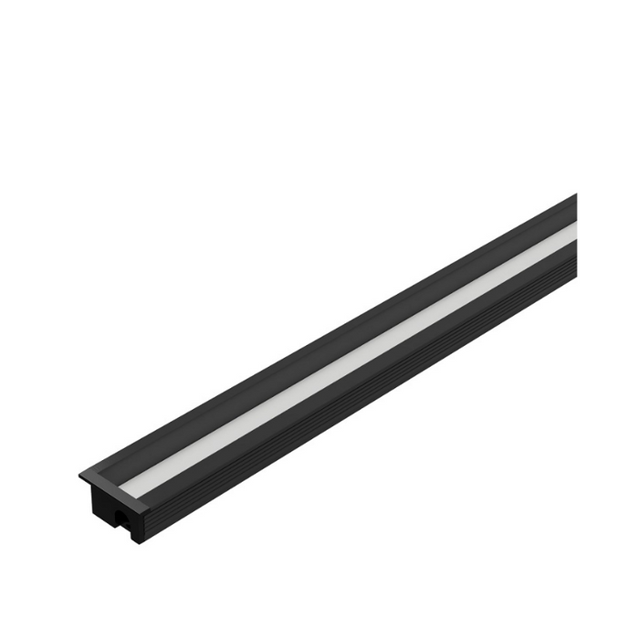 WAC LED-T-CH 5-ft Aluminum Channel Angled Recessed Mount - Black