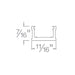 WAC LED-T-CH InvisiLED 5-ft Aluminum Surface Mounted Channel