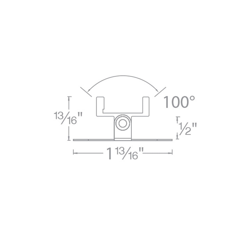 WAC LED-T-CL2-PT InvisiLED Adjustable Mounting Clips For Aluminum Channel