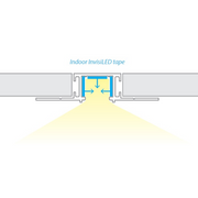 WAC LED-T-RCH4-WT 8-ft Slim Symmetrical Recessed Channel - Mud In
