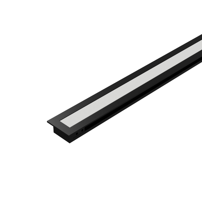 WAC LED-T-RCH5 8-ft Aluminum Channel Slim Recessed Trim - Black