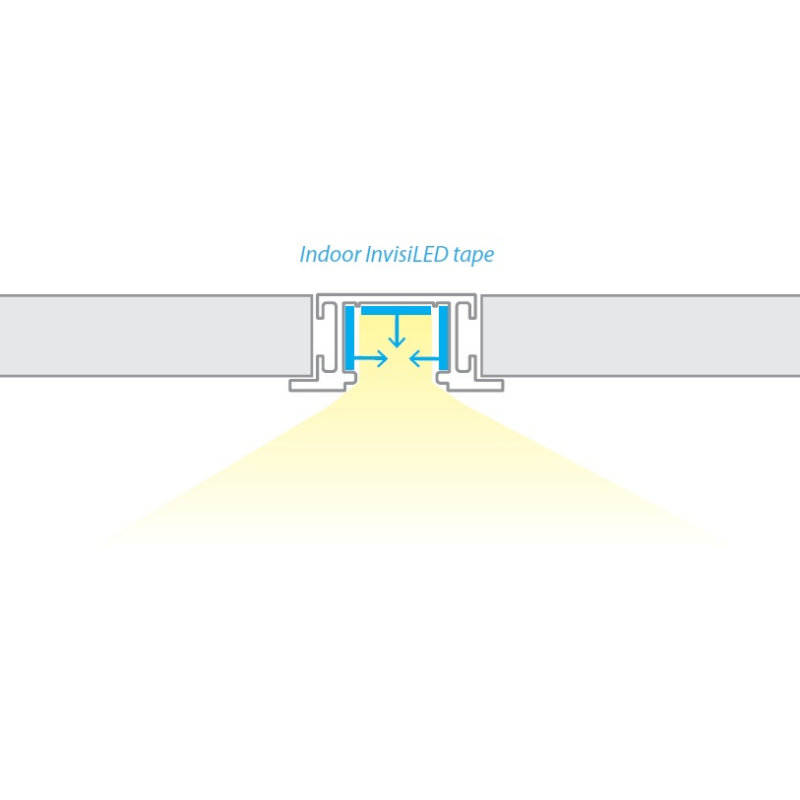 WAC LED-T-RCH5 8-ft Aluminum Channel Slim Recessed Trim