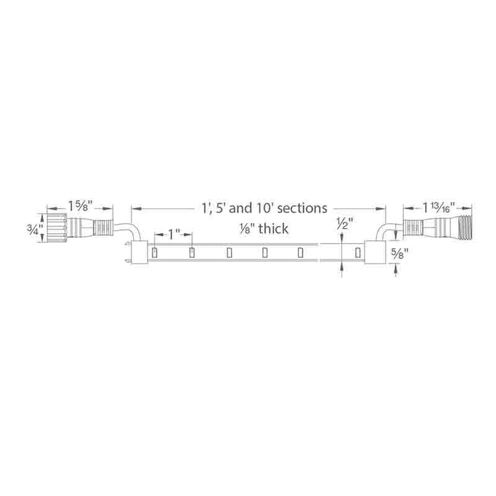 WAC LED-TO24 InvisiLED Pro Outdoor 24V Outdoor LED Tape Light