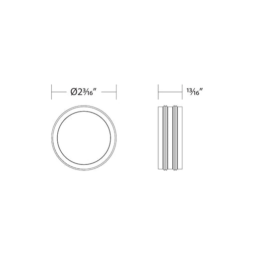 WAC LENS-X10-HLD Outdoor Track X-10 Track Head Accessory Holder