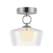 Alora Mood SF443308-UNV Leota 1-lt 8" LED Semi-Flush Mount - Chrome