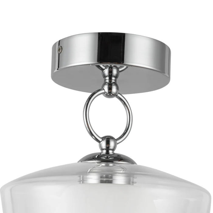 Alora Mood SF443308-UNV Leota 1-lt 8" LED Semi-Flush Mount - Chrome