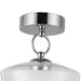 Alora Mood SF443308-UNV Leota 1-lt 8" LED Semi-Flush Mount - Chrome