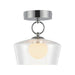 Alora Mood SF443308-UNV Leota 1-lt 8" LED Semi-Flush Mount - Chrome