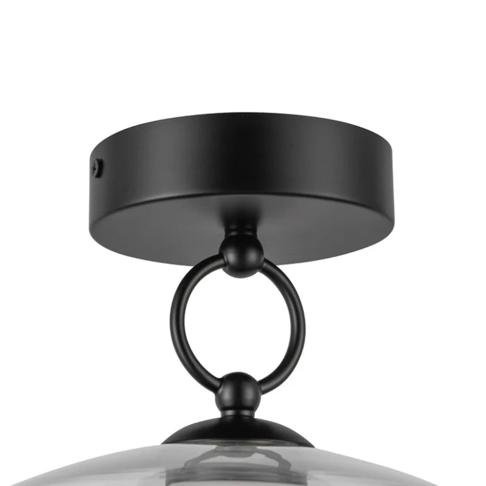 Alora Mood SF443308-UNV Leota 1-lt 8" LED Semi-Flush Mount - Matte Black