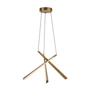 Kuzco CH68127 Lex 27" LED Chandelier - Vintage Brass