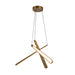 Kuzco CH68127 Lex 27" LED Chandelier - Vintage Brass