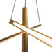 Kuzco CH68127 Lex 27" LED Chandelier - Vintage Brass