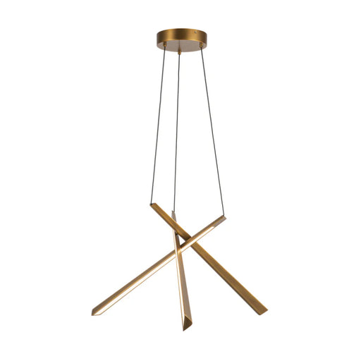 Kuzco CH68127 Lex 27" LED Chandelier - Vintage Brass