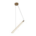 Kuzco LP68124 Lex 1-lt 24" LED Pendant - Vintage Brass