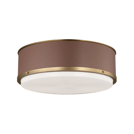 Visual Comfort LF1053 Marlowe 3-lt 18" Large Flush Mount - Time Worm Brass