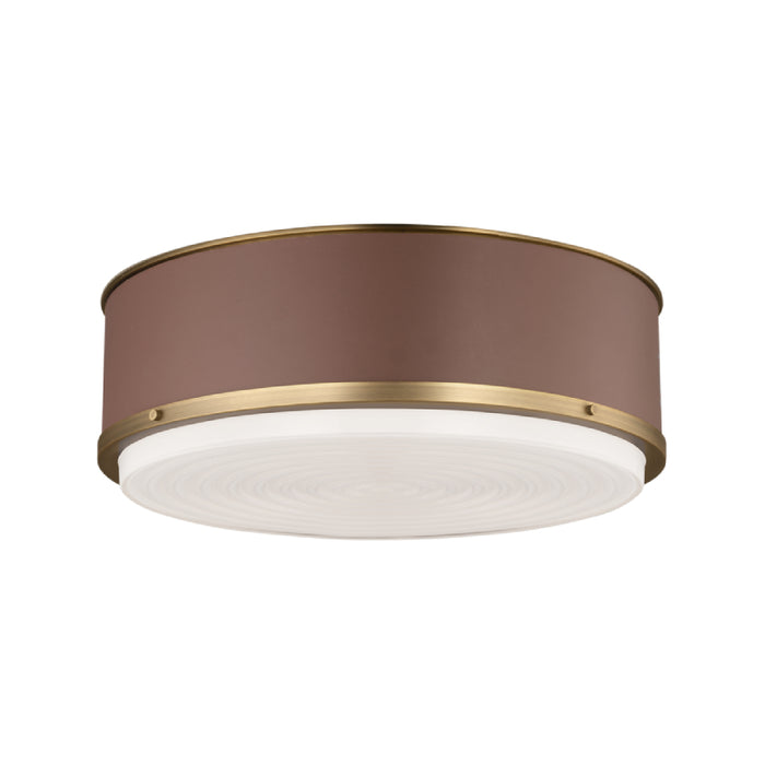 Visual Comfort LF1053 Marlowe 3-lt 18" Large Flush Mount - Time Worm Brass