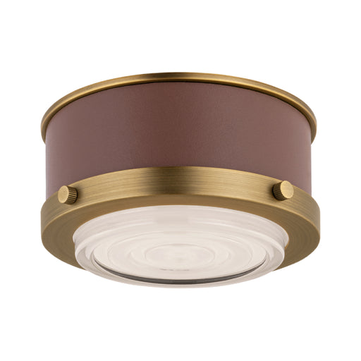 Visual Comfort LF1071 Marlowe 1-lt 5" LED Mini Flush Mount - Time Worm Brass