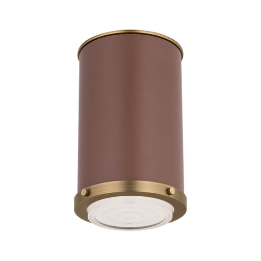 Visual Comfort LF1081 Marlowe 1-lt 5" LED Small Flush Mount - Time Worm Brass
