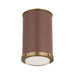 Visual Comfort LF1081 Marlowe 1-lt 5" LED Small Flush Mount - Time Worm Brass